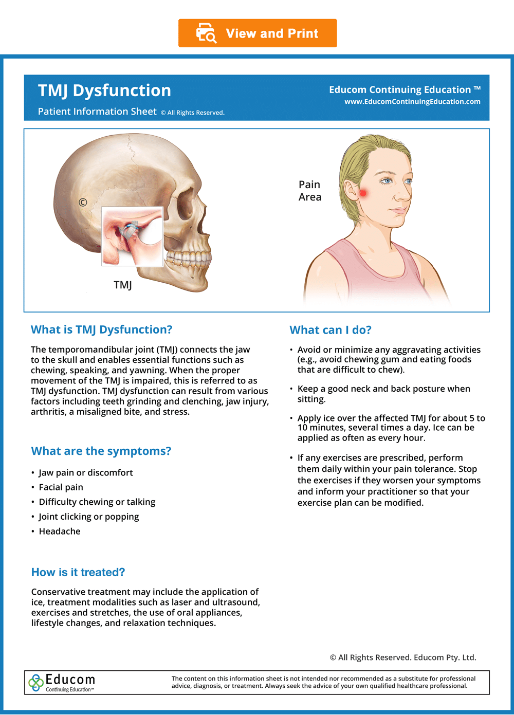 TMJ Dysfunction